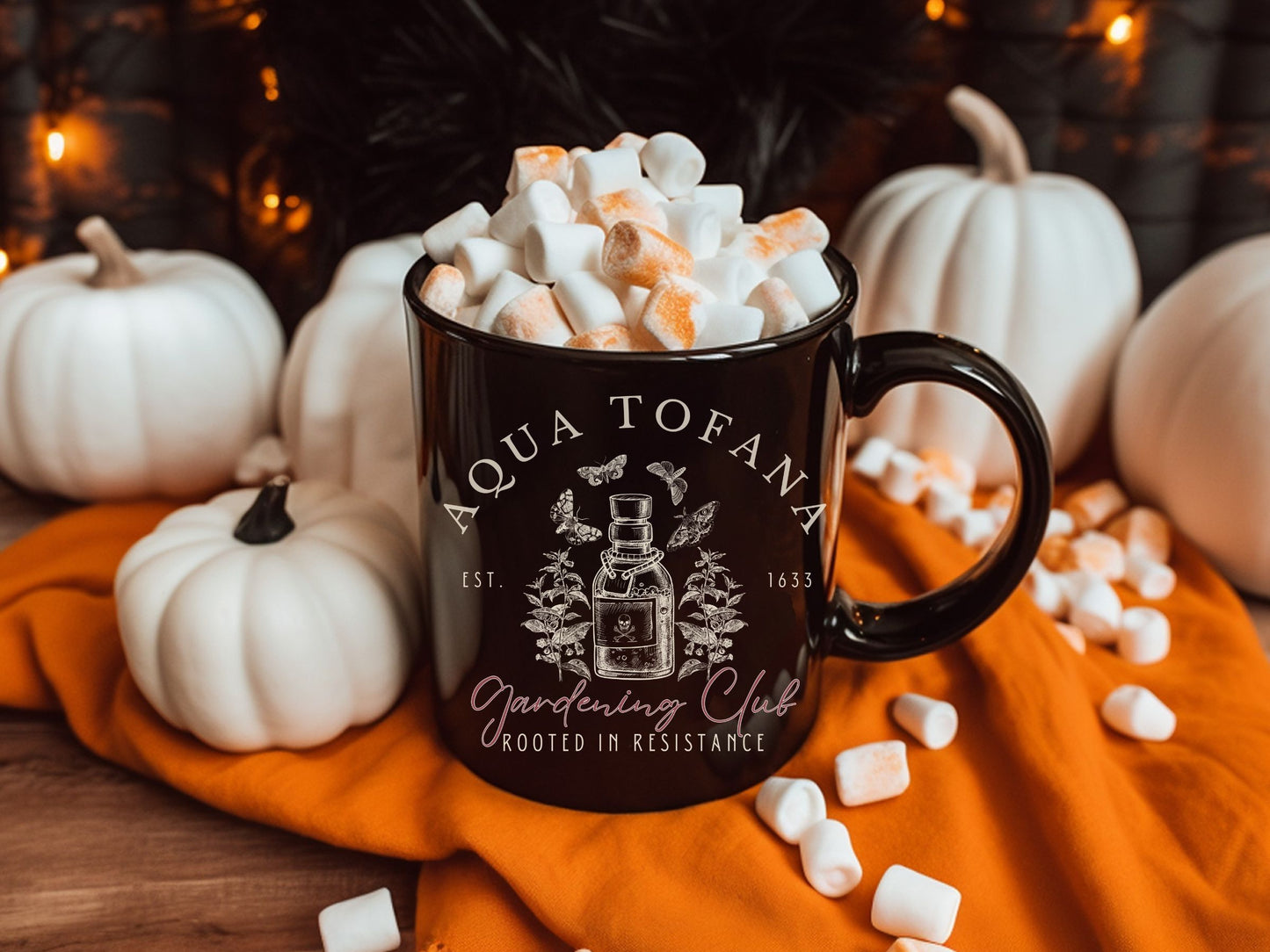 Aqua Tofana Gardening Club Hidden Message Feminist Mug
