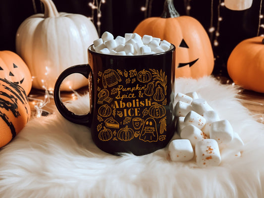 Abolish Ice Subtle Fuck Trump Hidden Message Mug