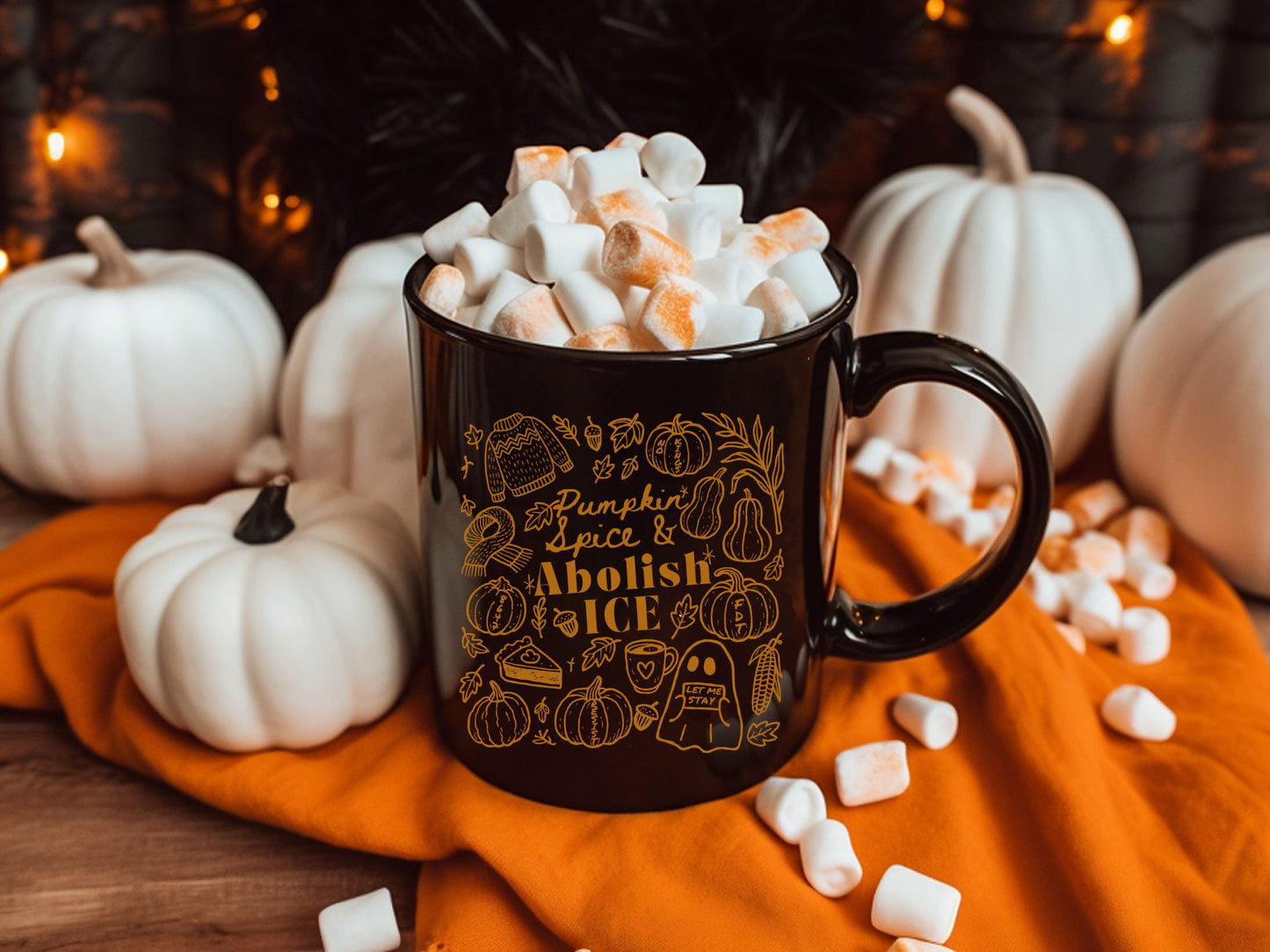 Abolish Ice Subtle Fuck Trump Hidden Message Mug