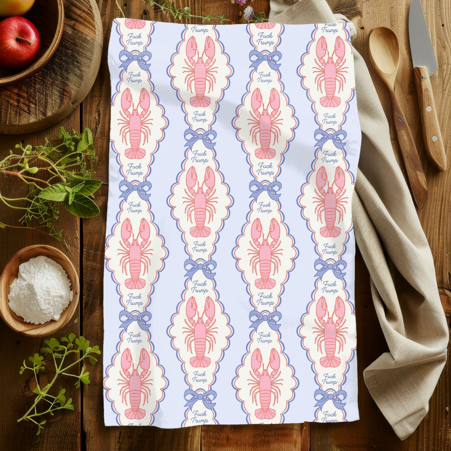 Fuck Trump Lobster Kitchen or Hand Towel