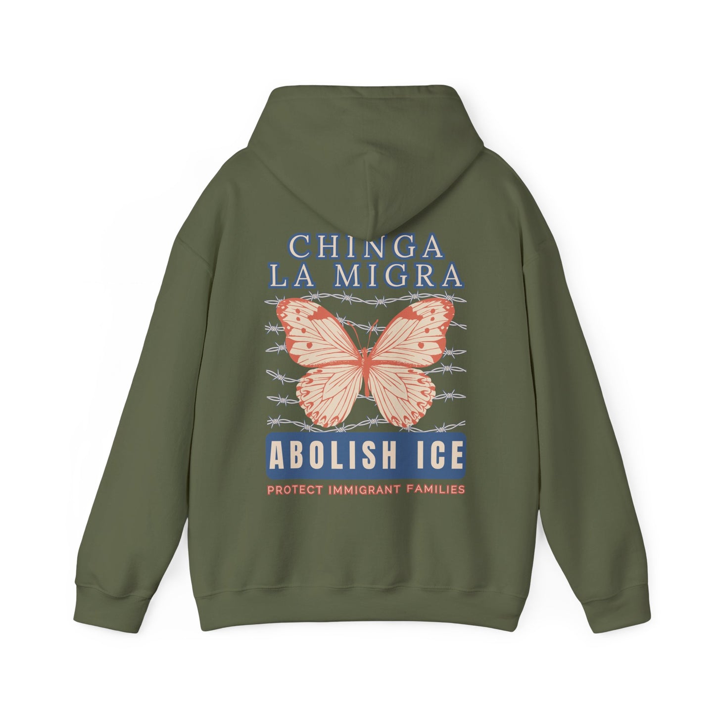Chinga La Migra Hoodie Abolish Ice Hooded Sweatshirt