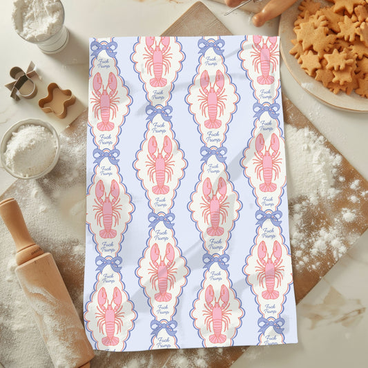 Fuck Trump Lobster Kitchen or Hand Towel