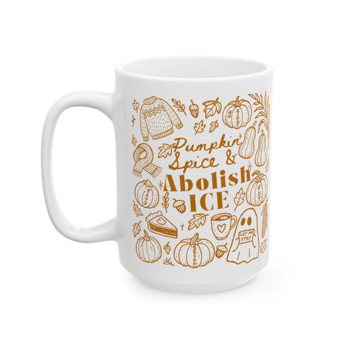 Abolish Ice Subtle Fuck Trump Hidden Message Mug