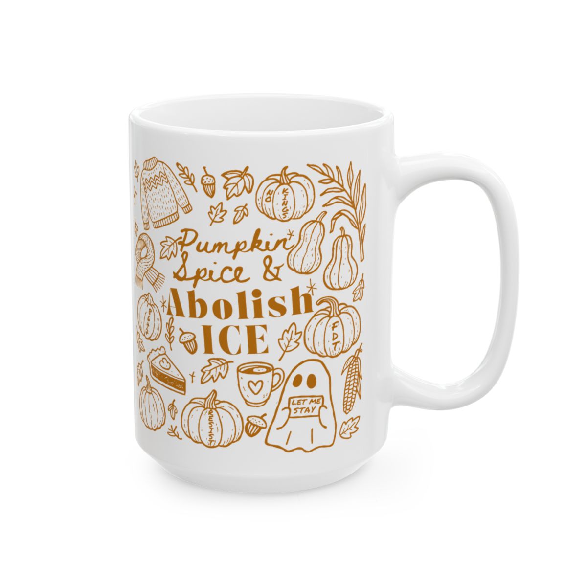Abolish Ice Subtle Fuck Trump Hidden Message Mug