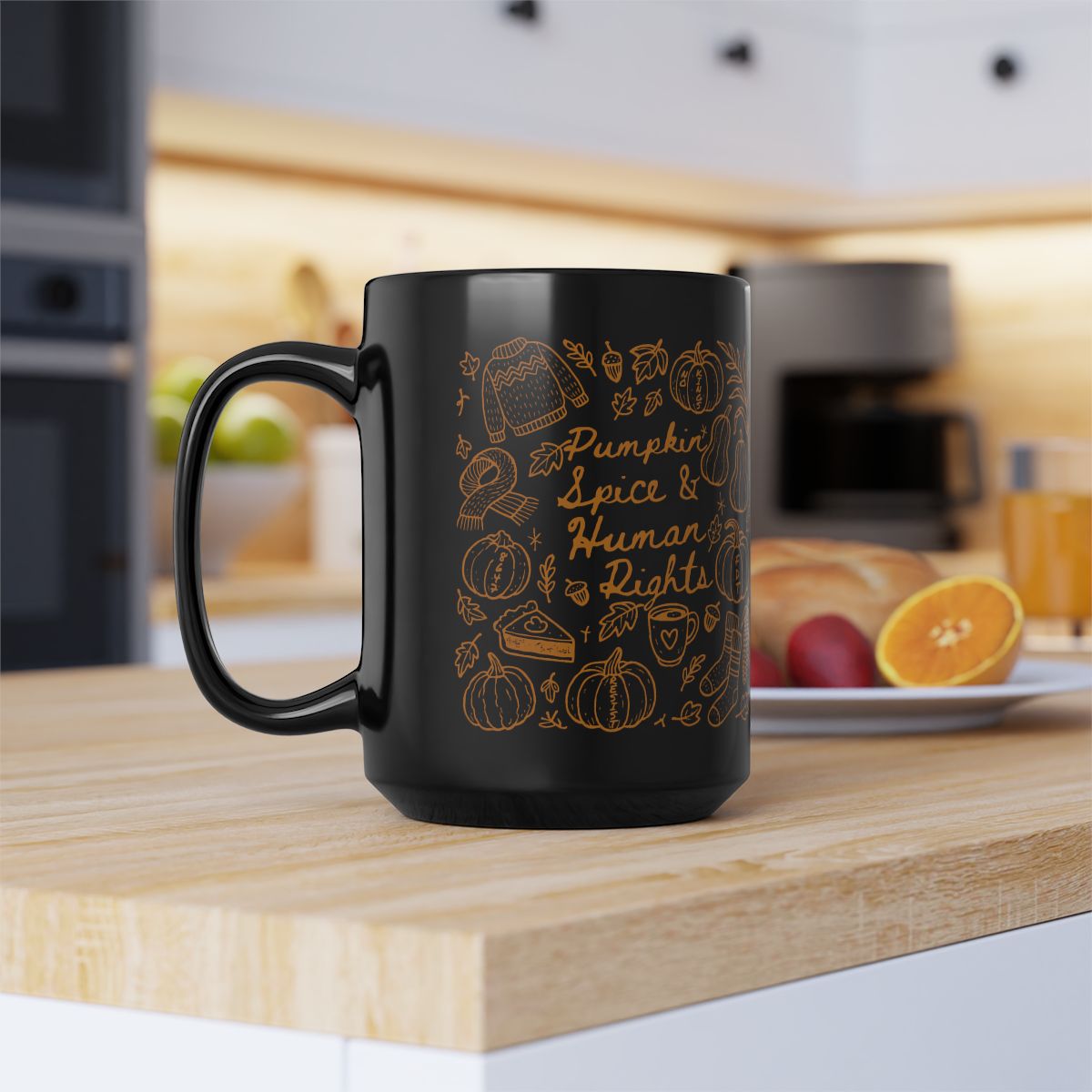 Pumpkin Spice and Human Rights Anti Trump Hidden Messages 15oz. Mug
