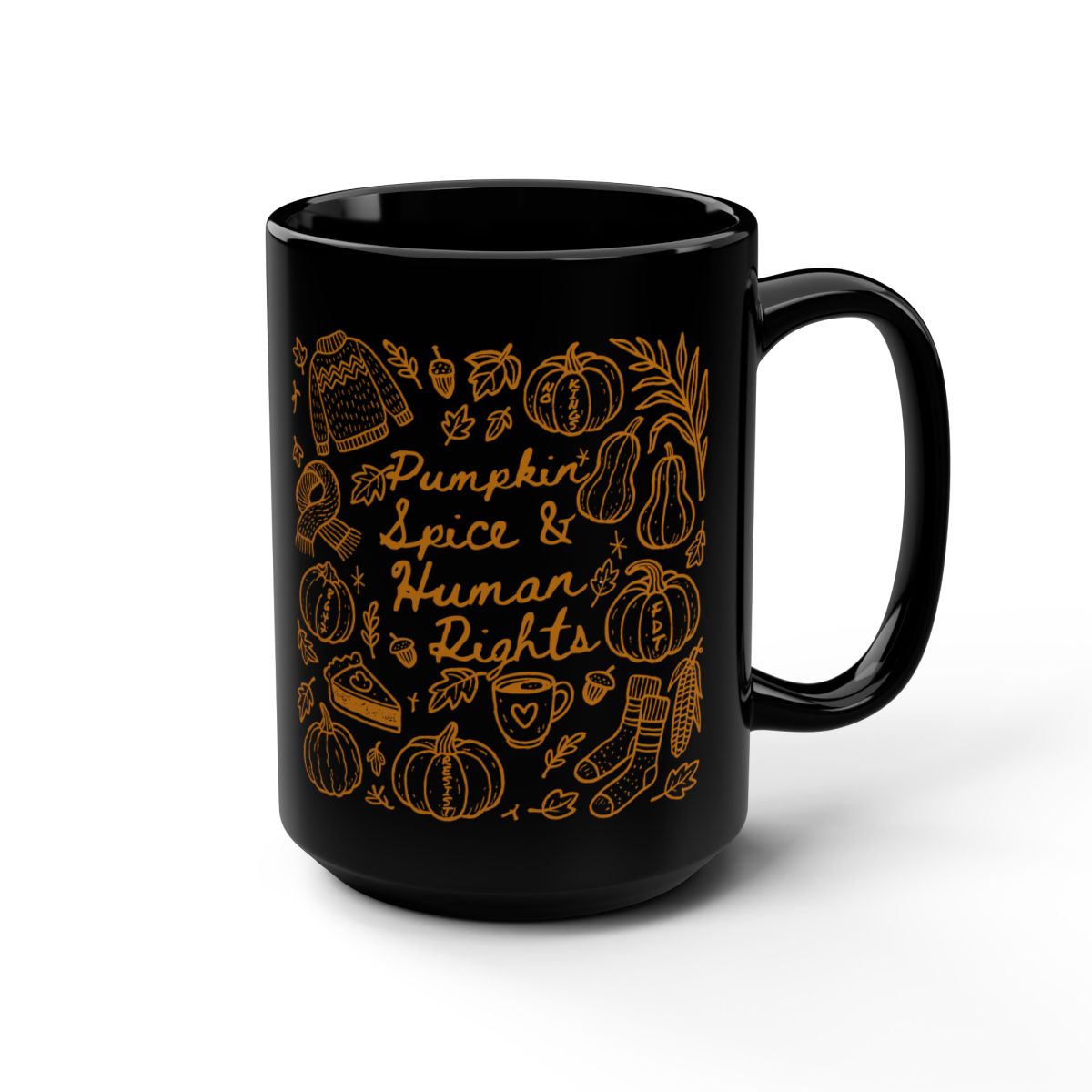 Pumpkin Spice and Human Rights Anti Trump Hidden Messages 15oz. Mug