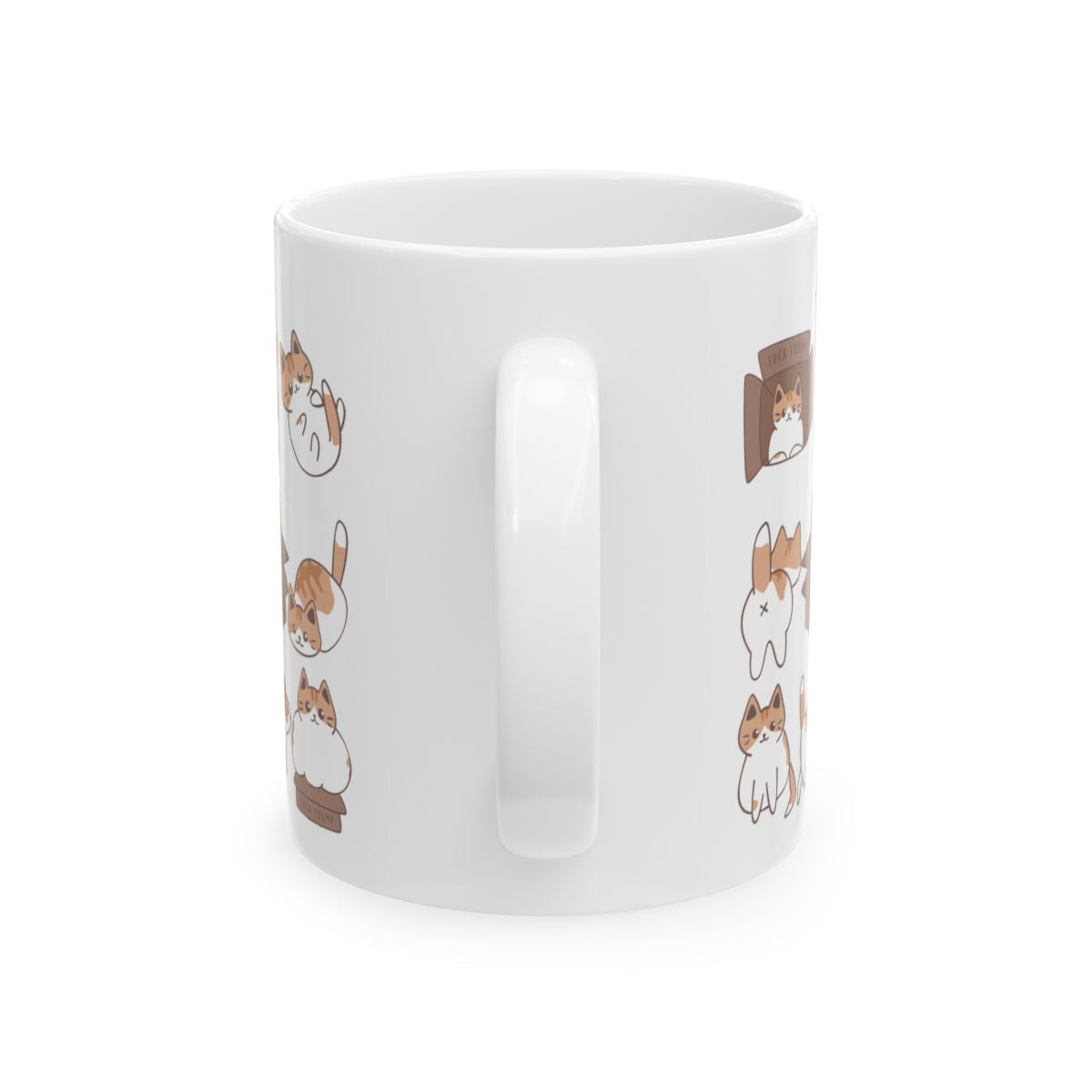 Subtle Fuck Trump Calico Cat Hidden Message Mug