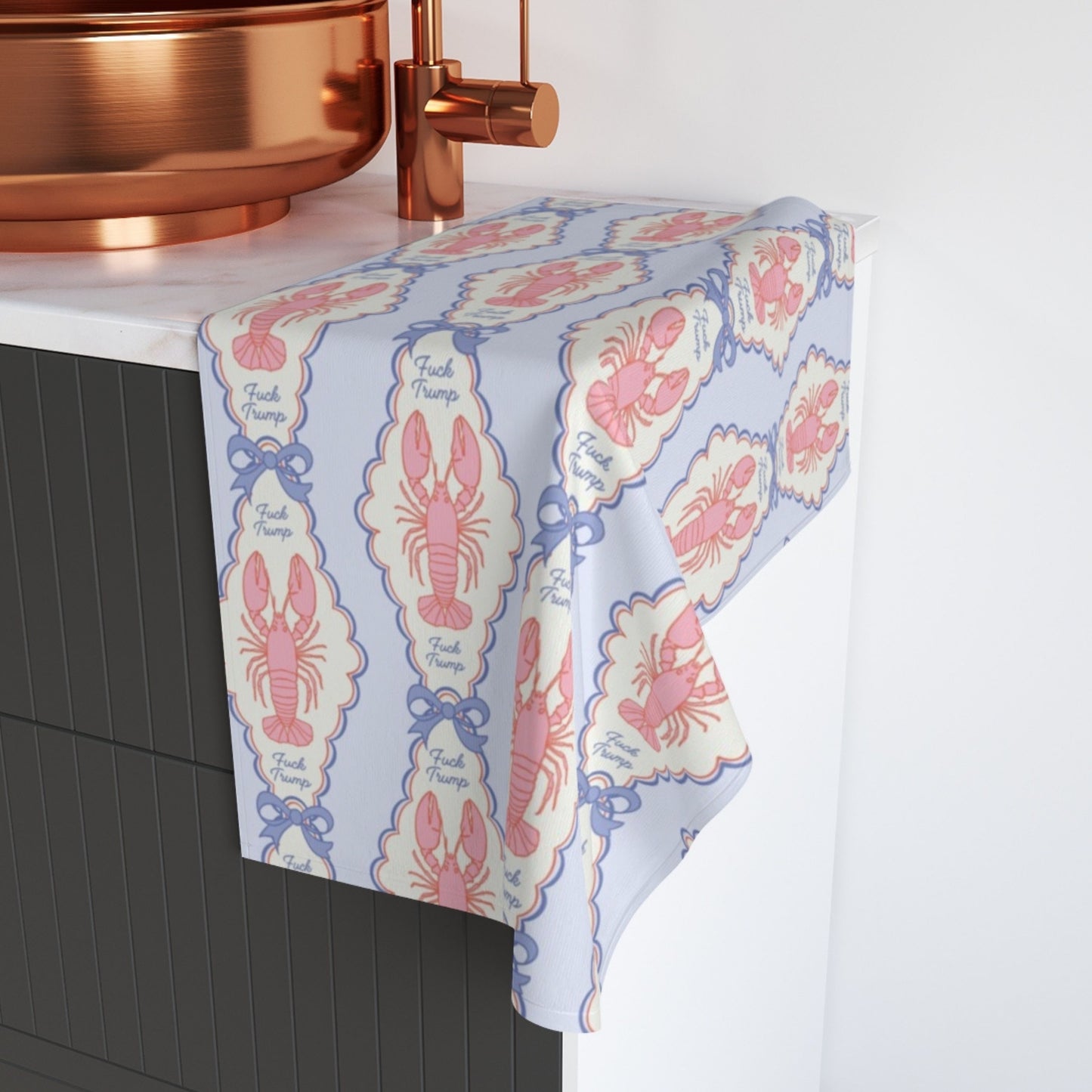 Fuck Trump Lobster Kitchen or Hand Towel
