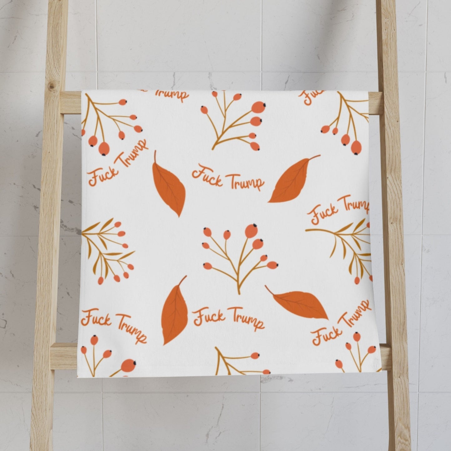 Fuck Trump Fall Leaves Hand or Dish Towel