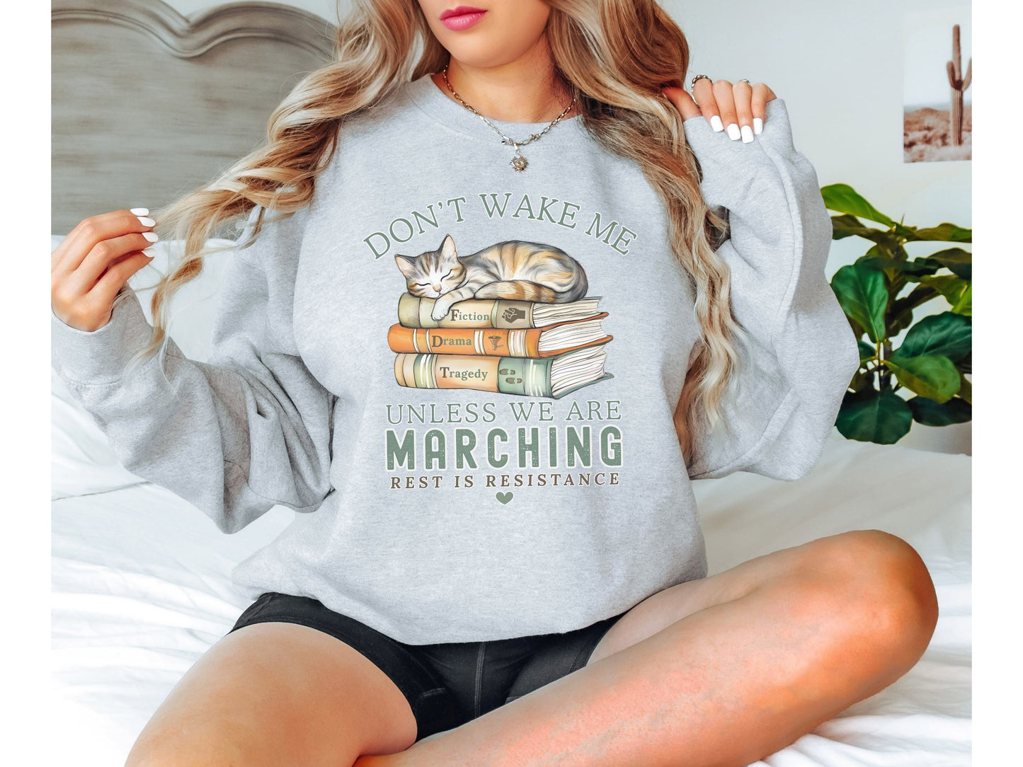 Don't Wake Me Subtle Anti Trump FDT Crewneck Sweatshirt