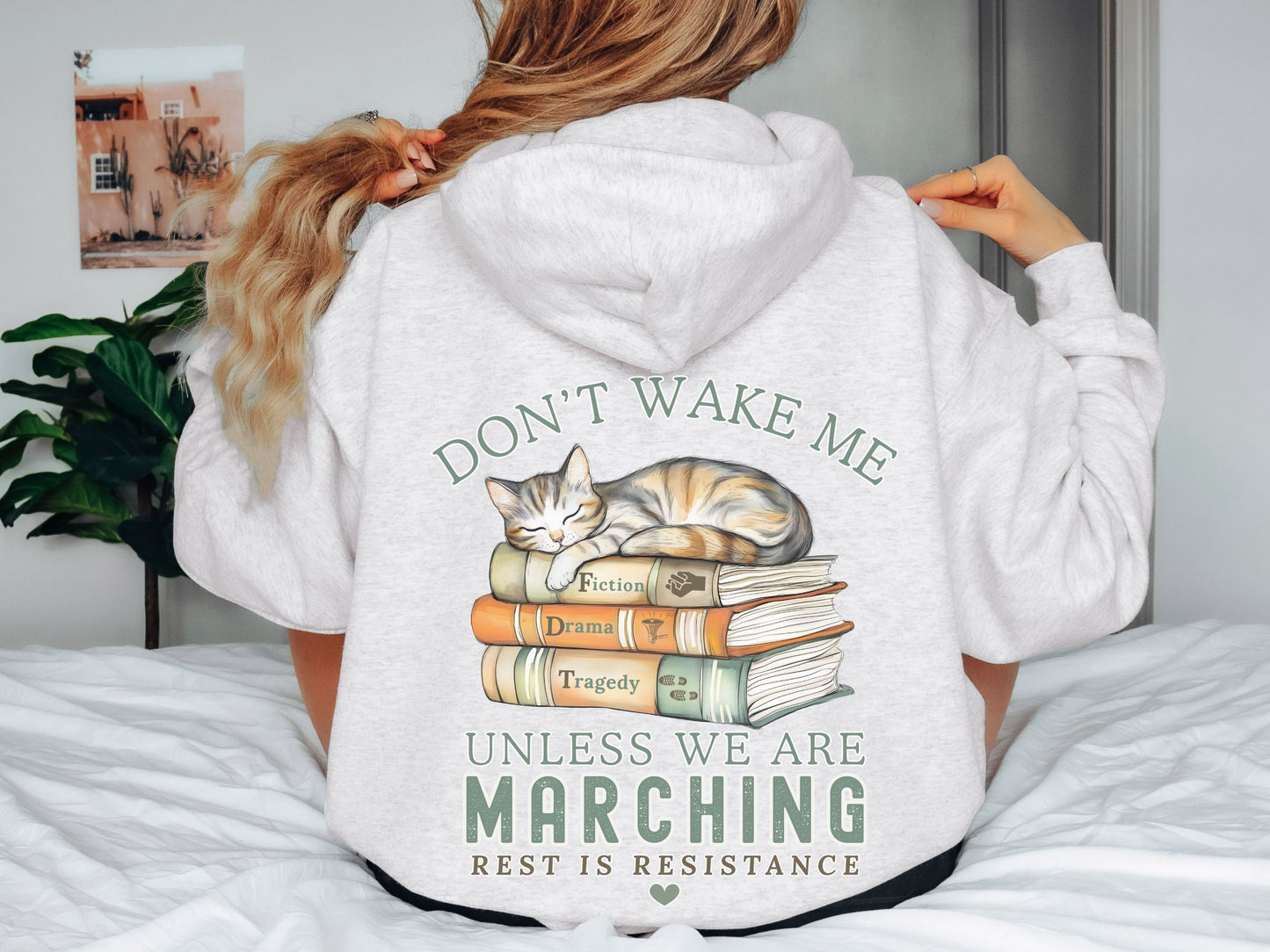 Don't Wake Me Subtle Fuck Trump FDT Hooded Sweatshirt