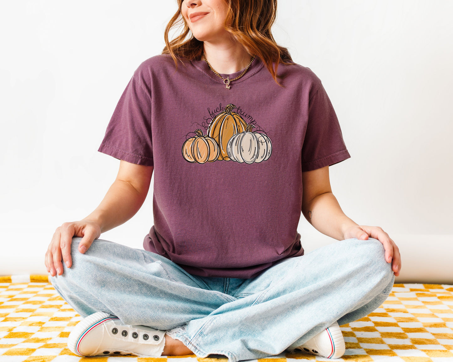 Subtle Fuck Trump Pumpkin Halloween Comfort Colors Shirt