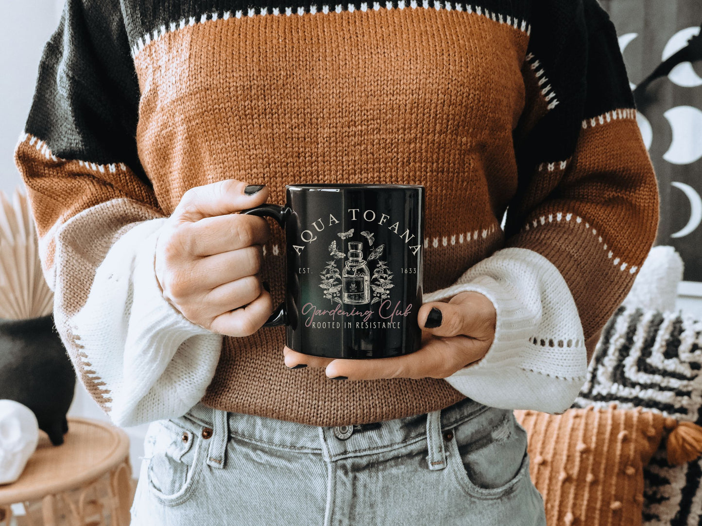 Aqua Tofana Gardening Club Hidden Message Feminist Mug