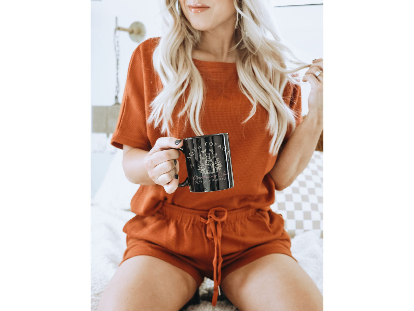 Aqua Tofana Gardening Club Hidden Message Feminist Mug