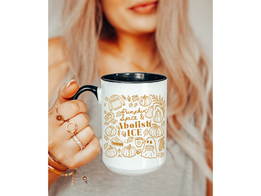 Abolish Ice Subtle Fuck Trump Hidden Message Mug