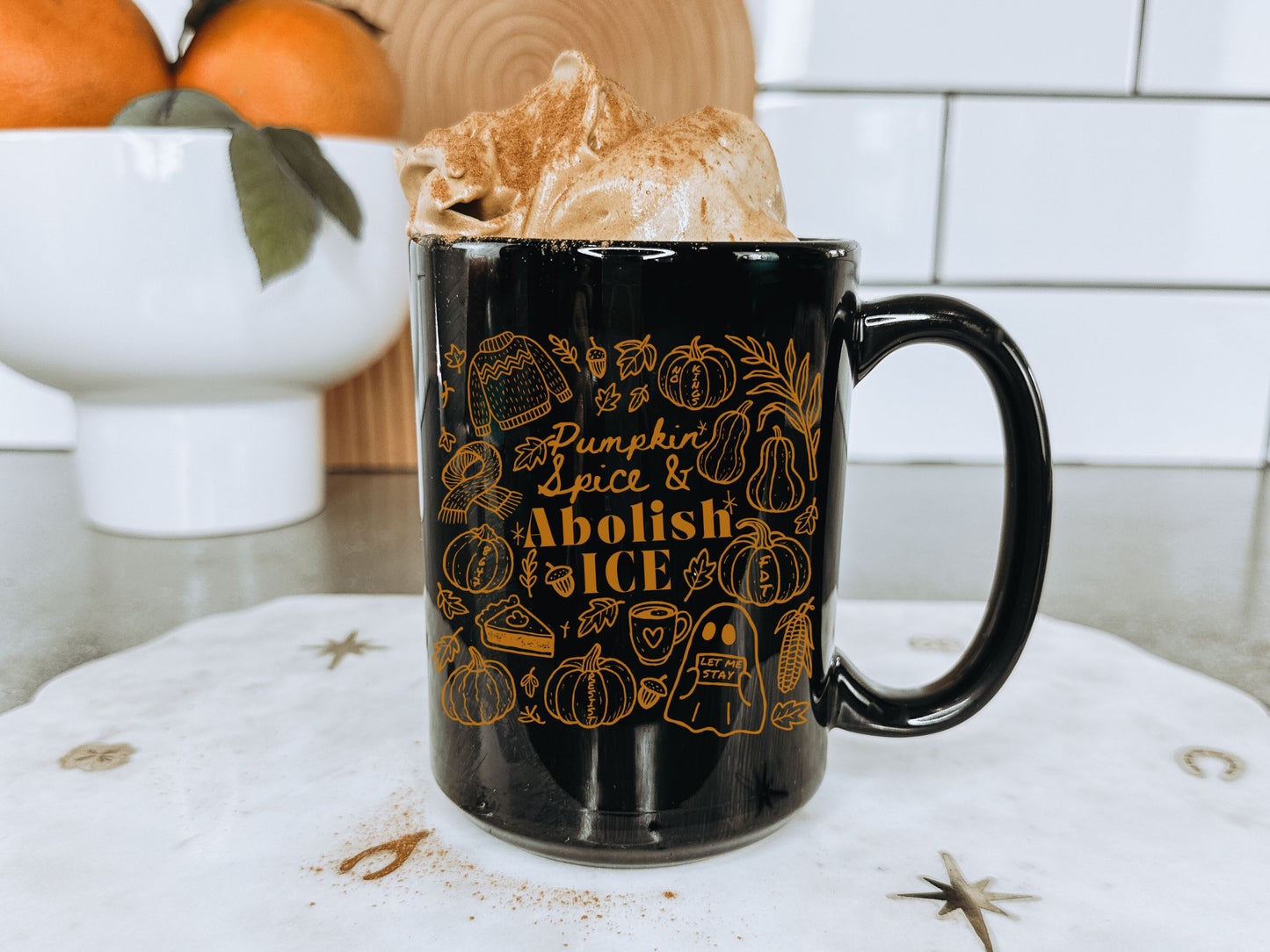 Abolish Ice Subtle Fuck Trump Hidden Message 15oz Mug