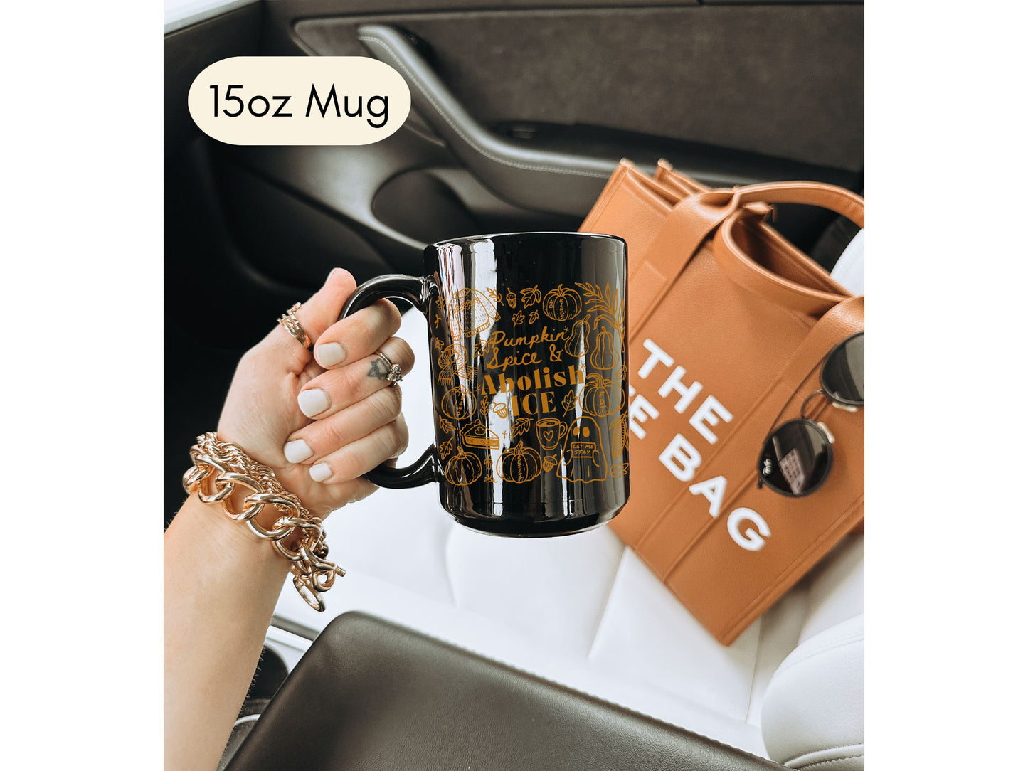 Abolish Ice Subtle Fuck Trump Hidden Message Mug