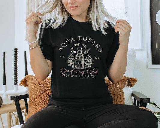 Aqua Tofana Gardening Club Resistance Tee Shirt