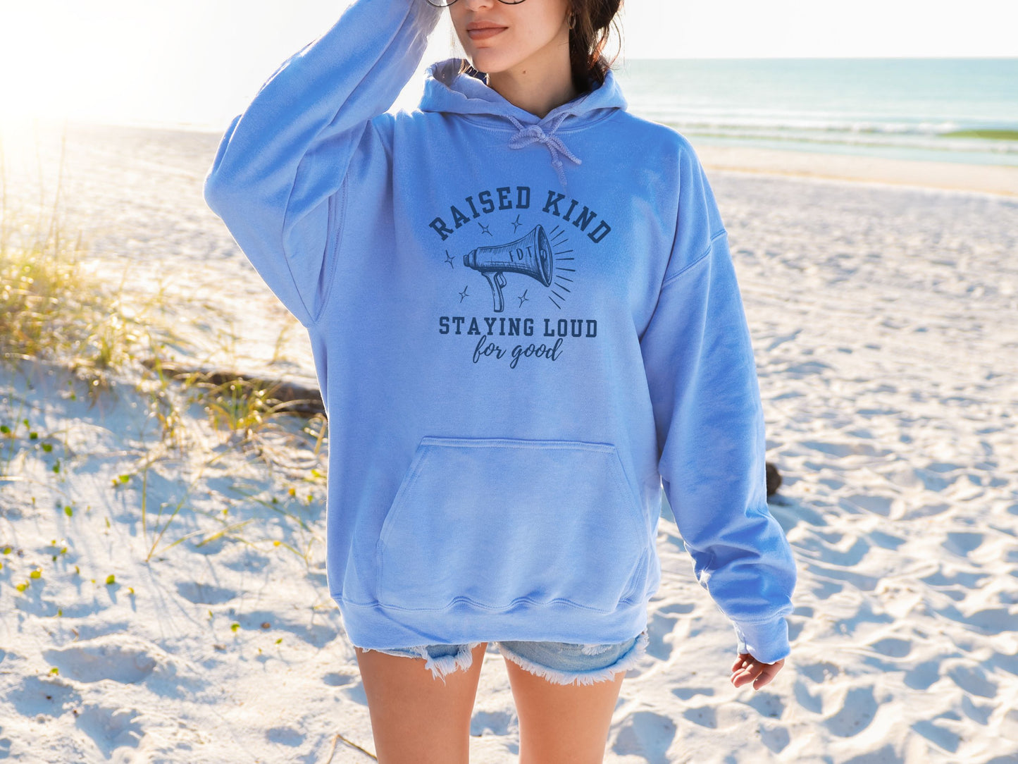 Raised Kind Staying Loud Subtle Fuck Trump FDT Hooded Sweatshirt