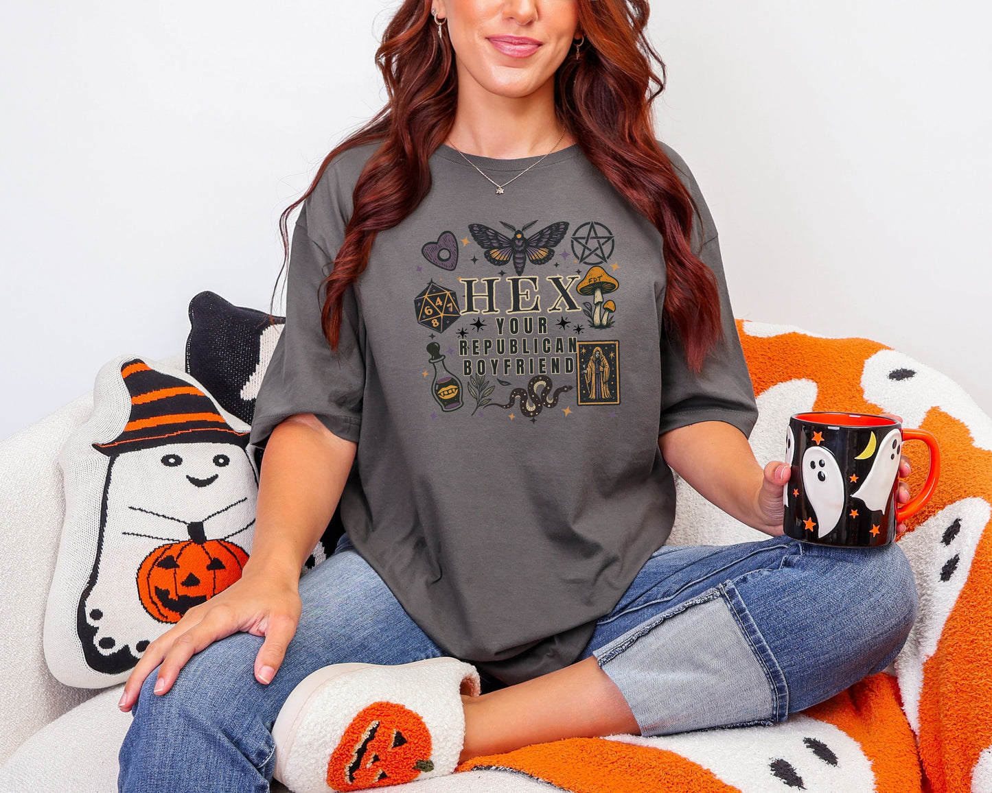 Hex Your Republican Boyfriend Subtle Fuck Trump Halloween Tee Shirt