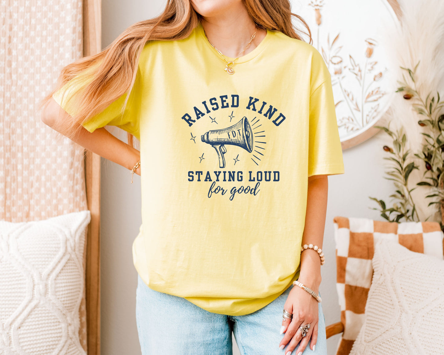 Raised Kind Staying Loud Subtle Fuck Trump FDT Shirt