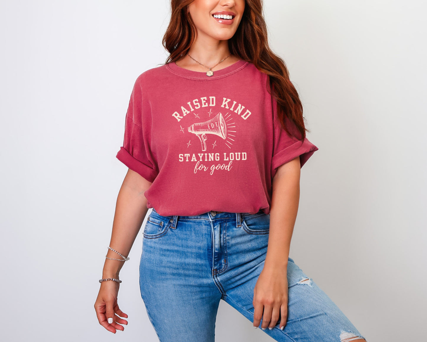 Raised Kind Staying Loud Subtle Fuck Trump Comfort Colors Shirt