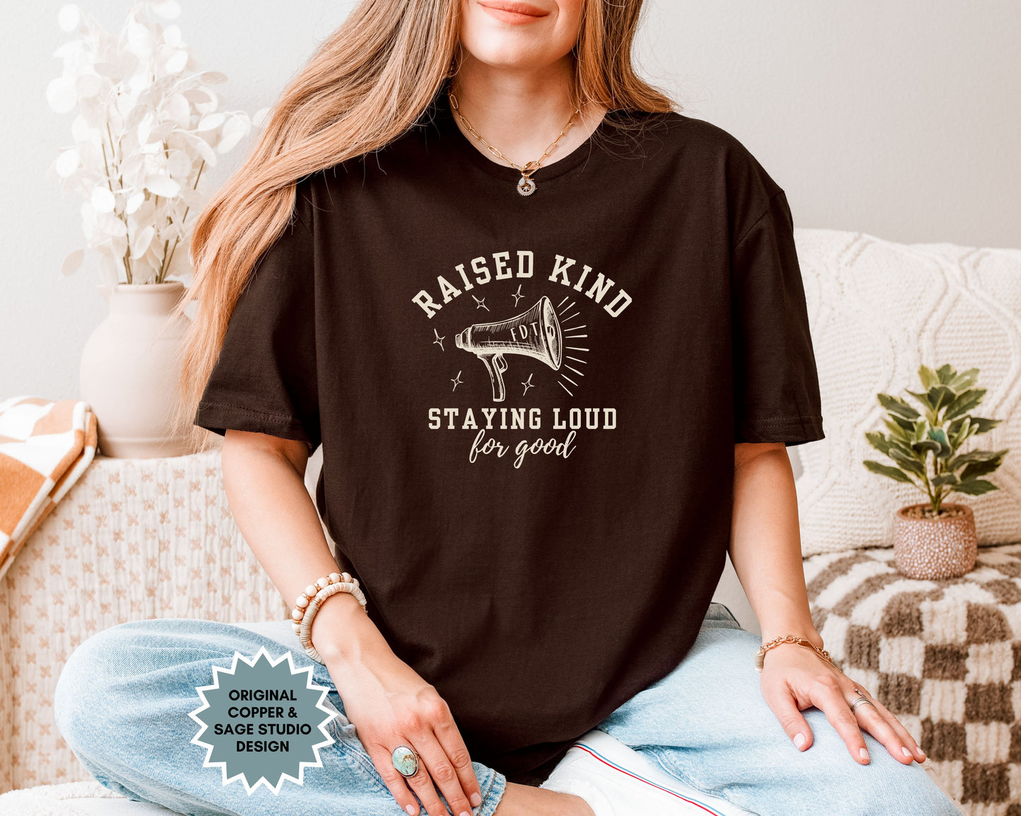 Raised Kind Staying Loud Subtle Fuck Trump FDT Shirt