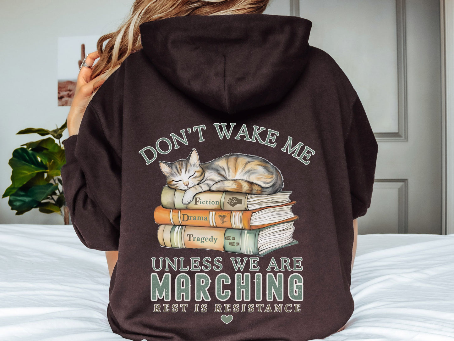 Don't Wake Me Subtle Fuck Trump FDT Hooded Sweatshirt