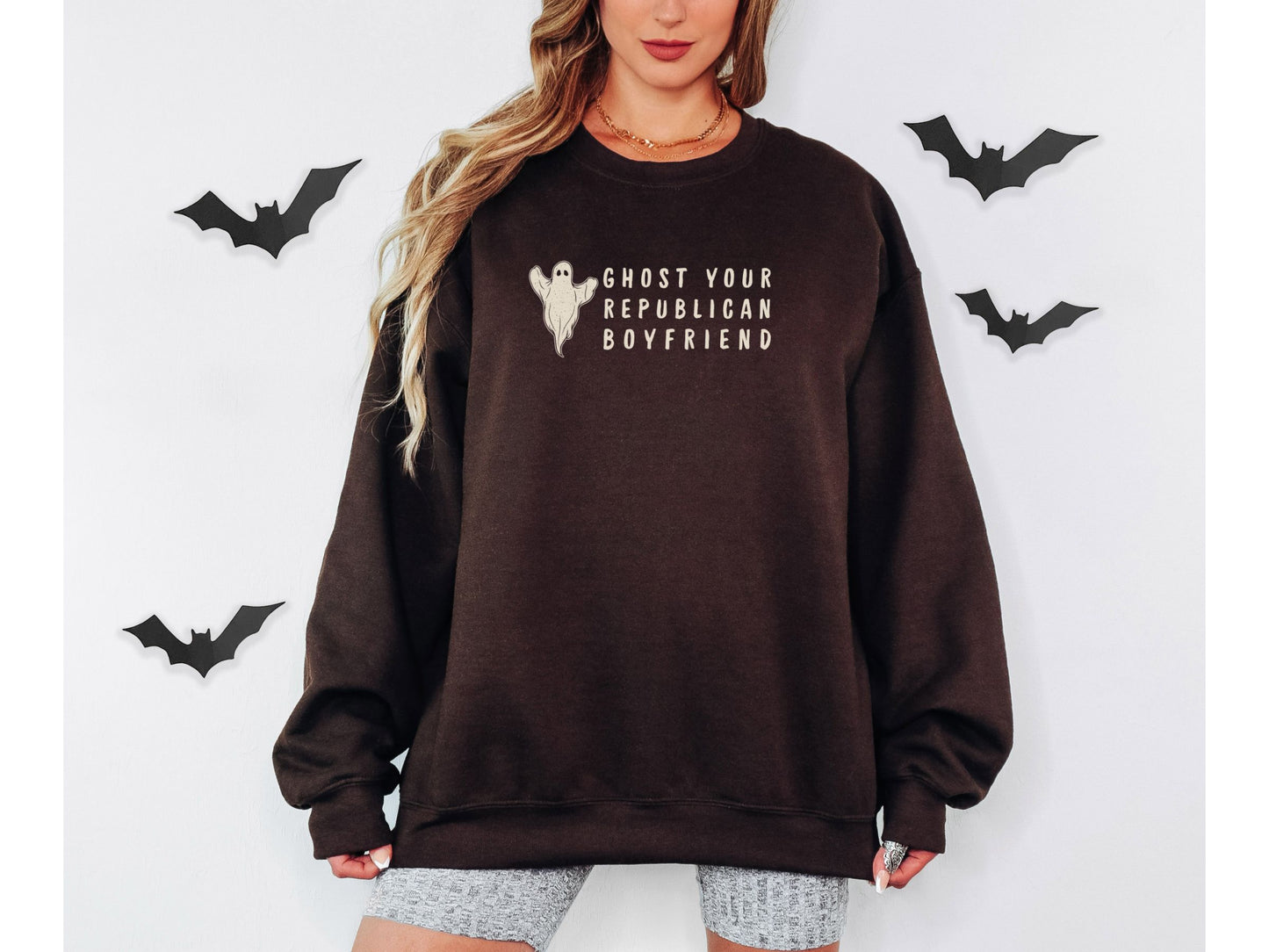 Ghost Your Republican Boyfriend Halloween Crewneck Sweatshirt