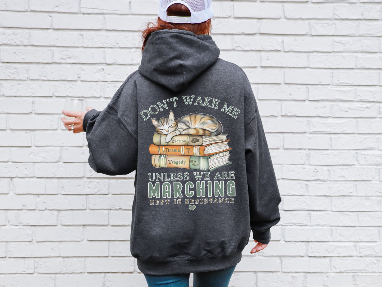 Don't Wake Me Subtle Fuck Trump FDT Hooded Sweatshirt