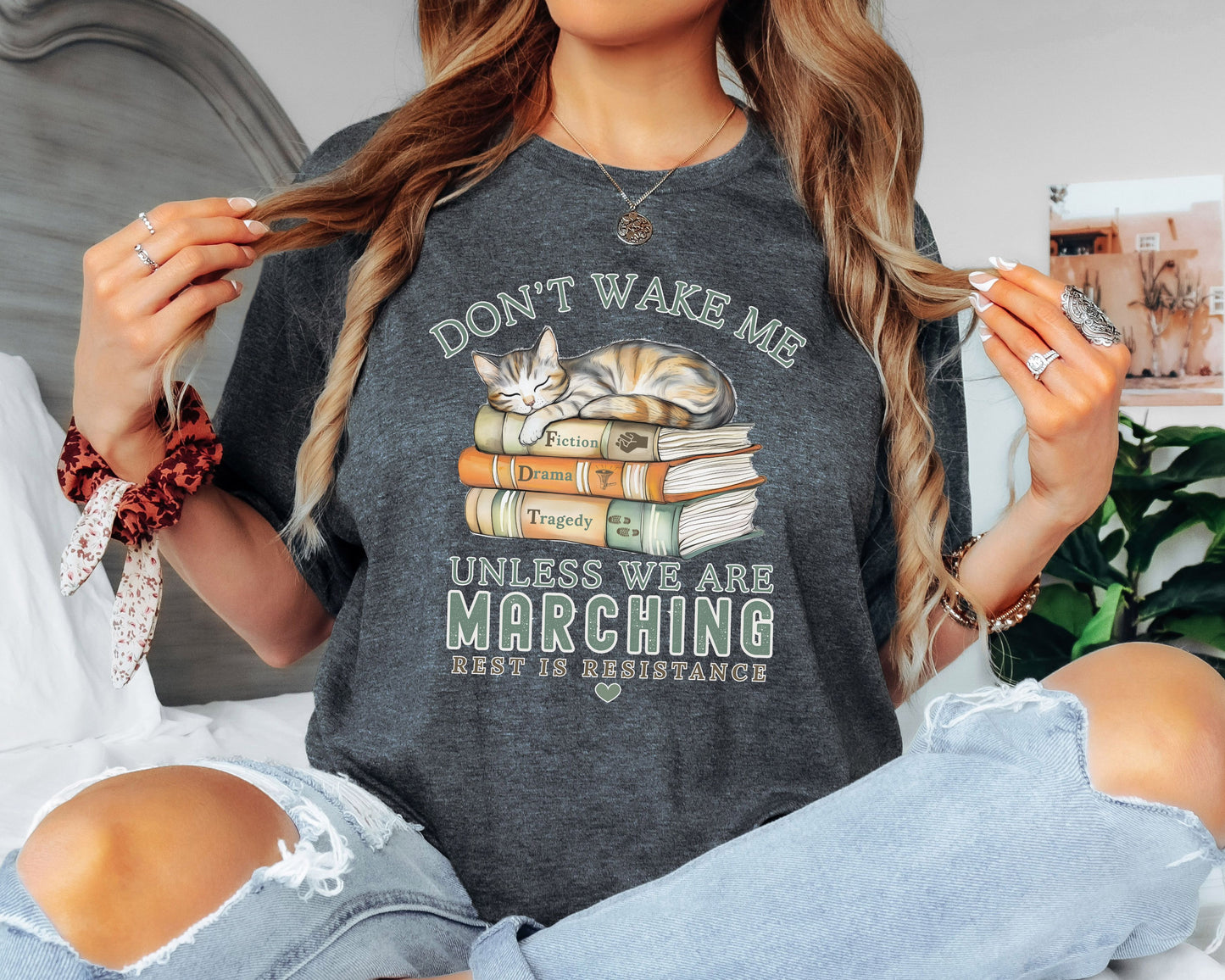 Don't Wake Me Unless We're Marching Subtle FDT Tee Shirt