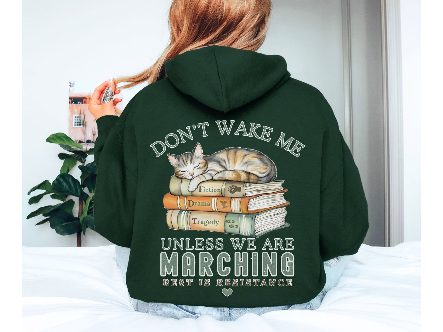 Don't Wake Me Subtle Fuck Trump FDT Hooded Sweatshirt