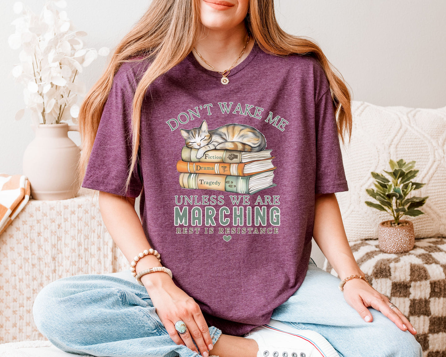 Don't Wake Me Unless We're Marching Subtle FDT Tee Shirt