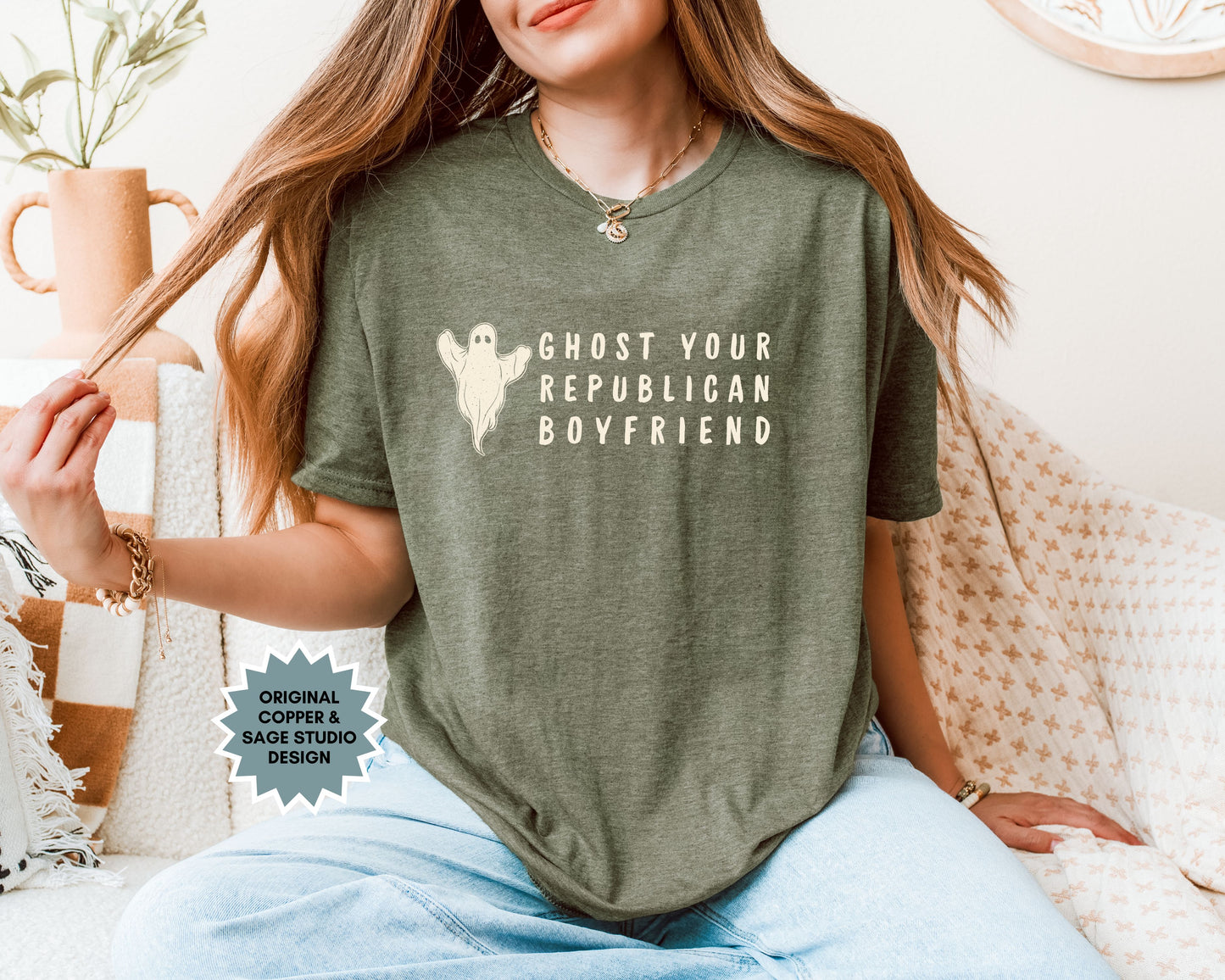 Ghost Your Republican Boyfriend Anti Maga Tee Shirt