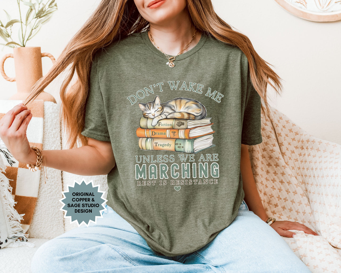 Don't Wake Me Unless We're Marching Subtle FDT Tee Shirt
