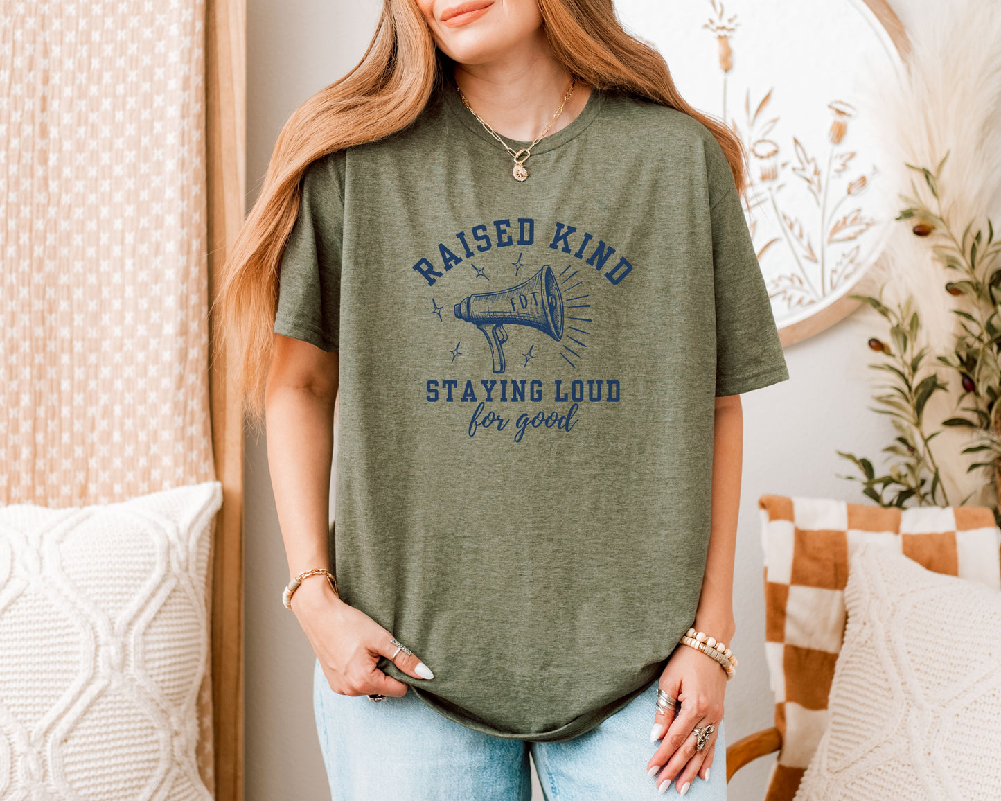 Raised Kind Staying Loud Subtle Fuck Trump FDT Shirt