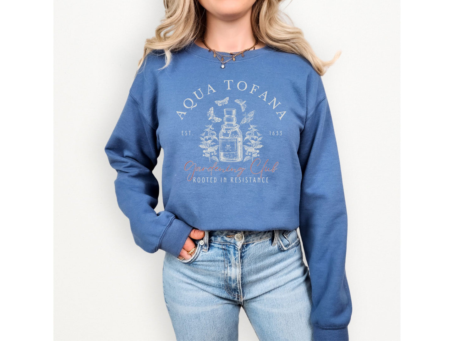 Aqua Tofana Gardening Club Resistance Crewneck Sweatshirt