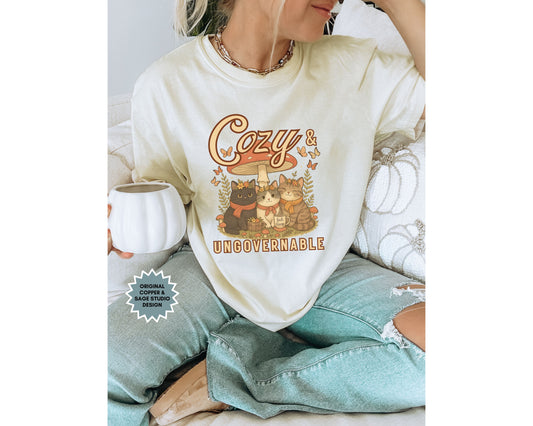 Cozy and Ungovernable Cat Subtle Fuck Trump Comfort Colors Shirt