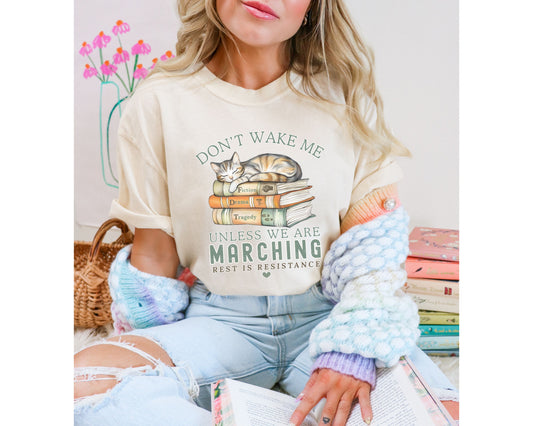 Don't Wake Me Subtle Anti Trump Comfort Colors Shirt