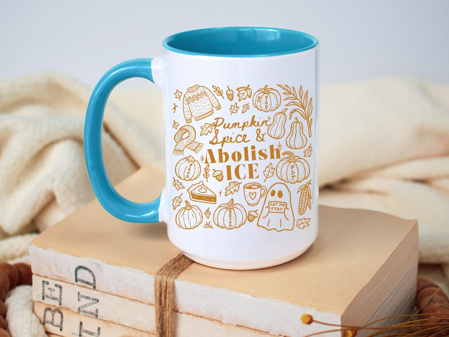Abolish Ice Subtle Fuck Trump Hidden Message Mug