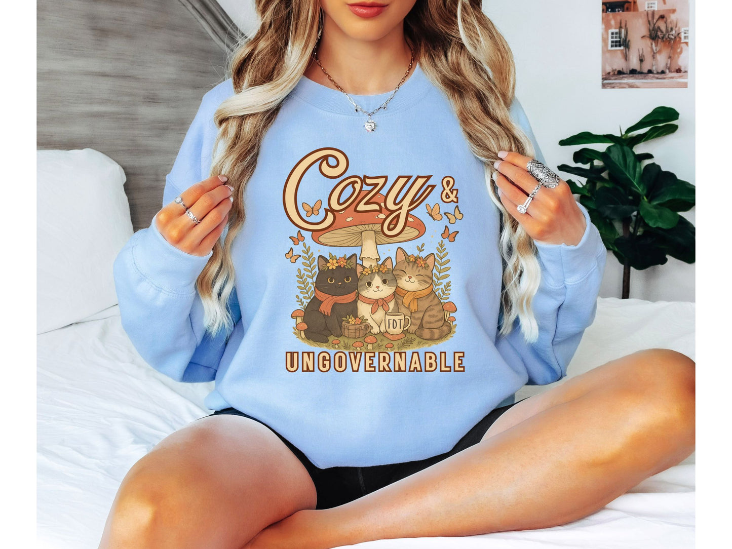 Cozy and Ungovernable Cat FDT Sweatshirt