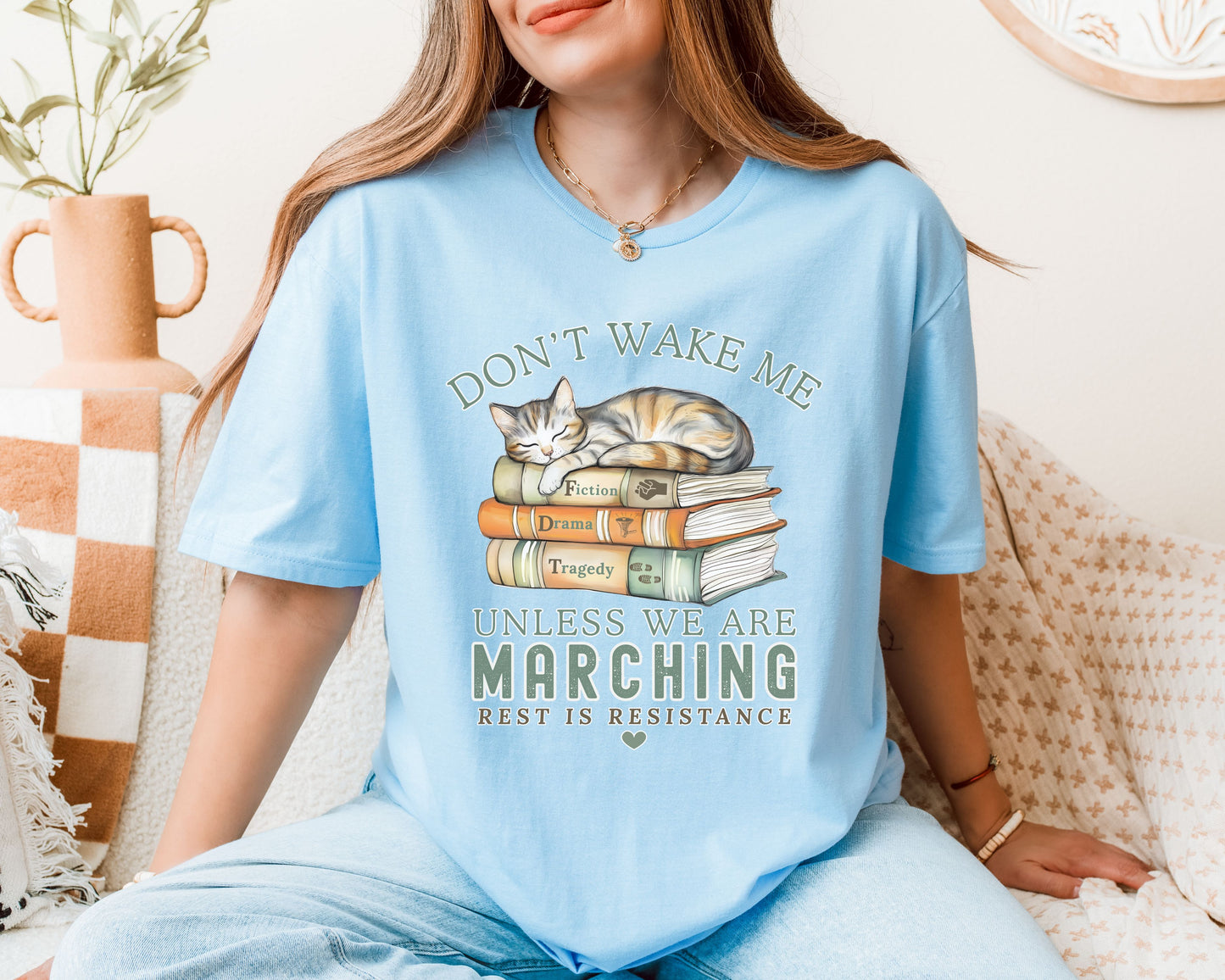 Don't Wake Me Unless We're Marching Subtle FDT Tee Shirt