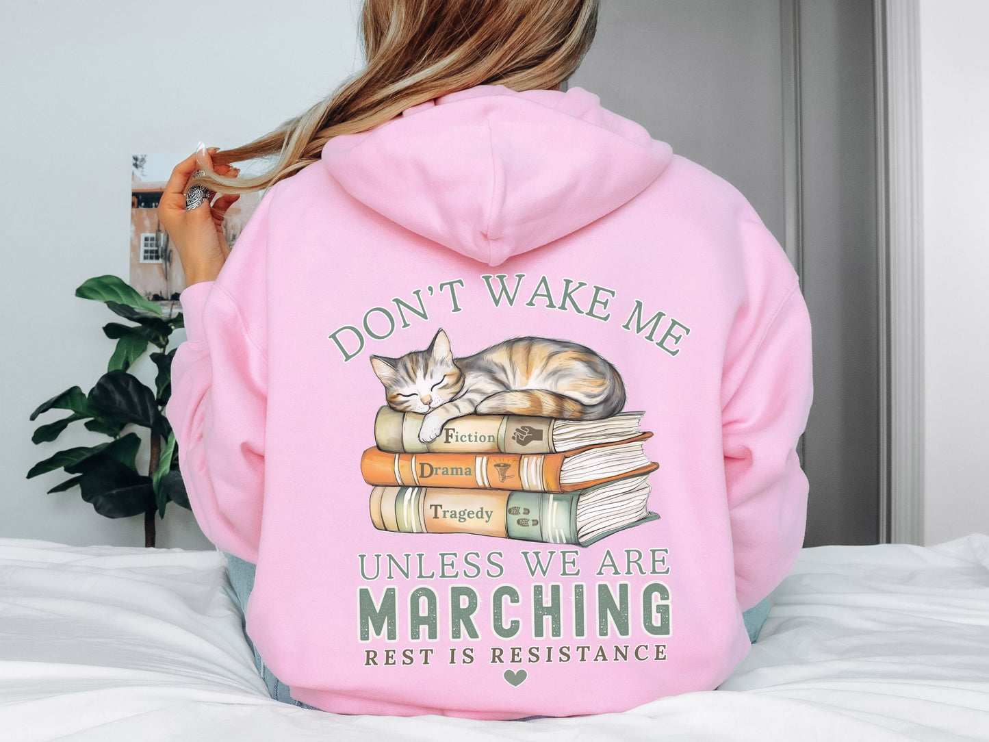 Don't Wake Me Subtle Fuck Trump FDT Hooded Sweatshirt