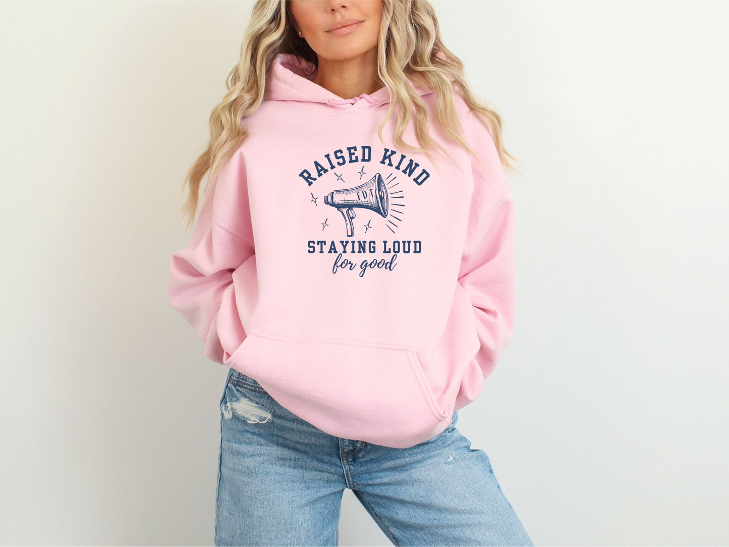 Raised Kind Staying Loud Subtle Fuck Trump FDT Hooded Sweatshirt