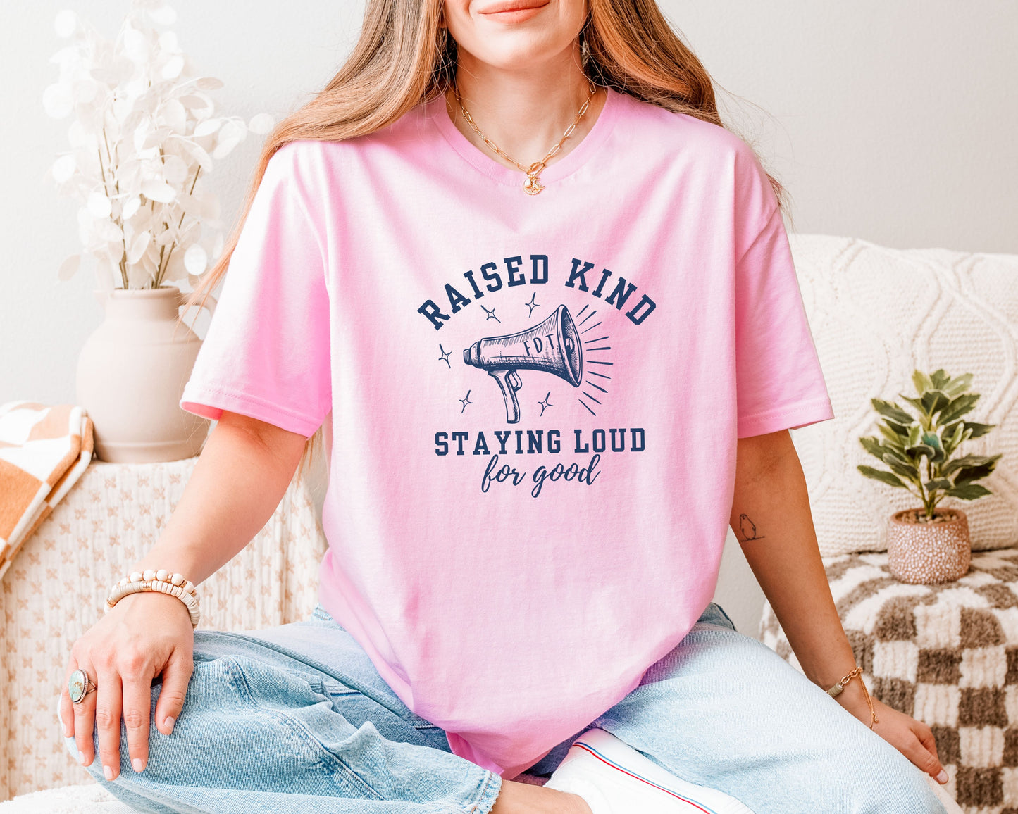 Raised Kind Staying Loud Subtle Fuck Trump FDT Shirt