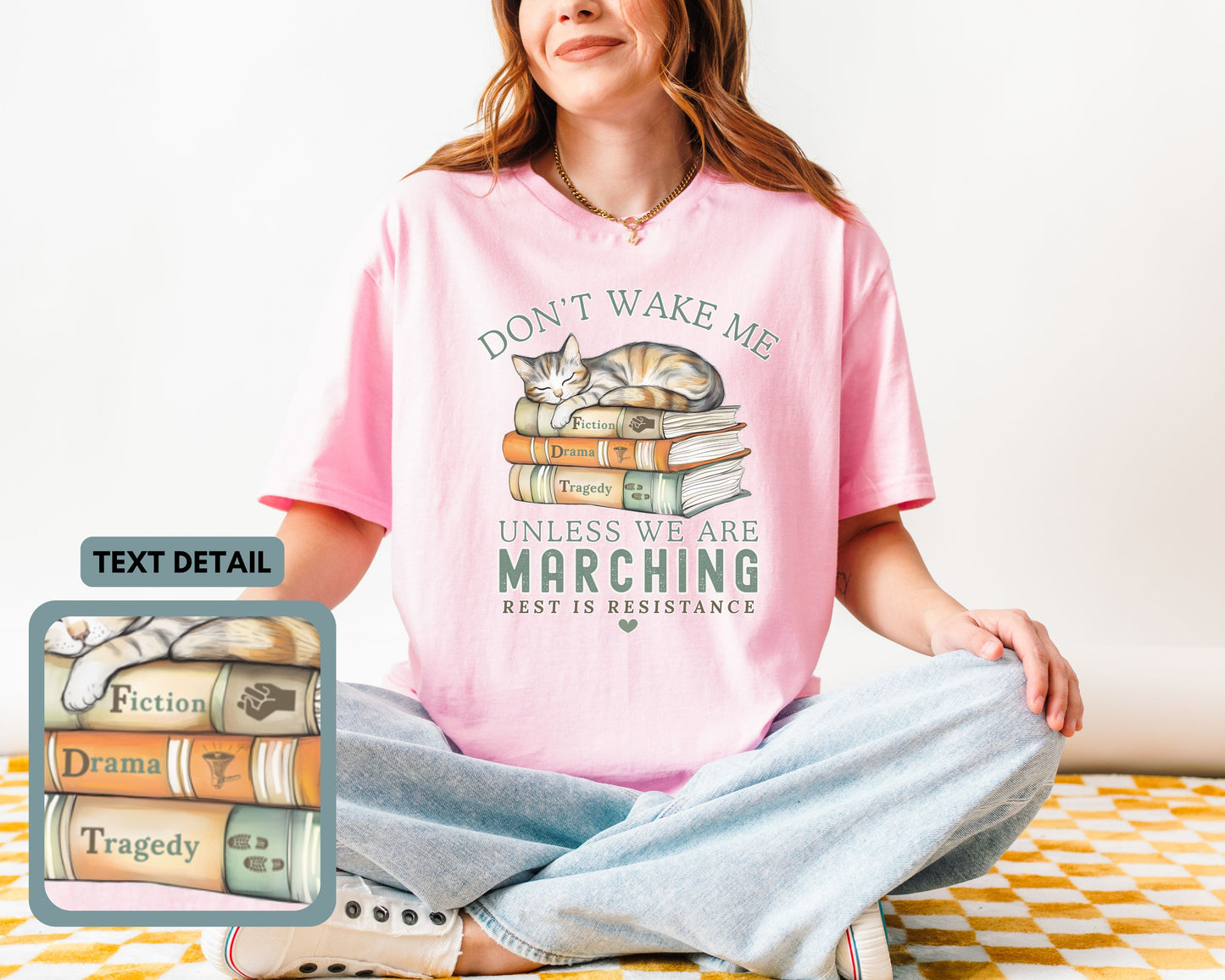 Don't Wake Me Unless We're Marching Subtle FDT Tee Shirt