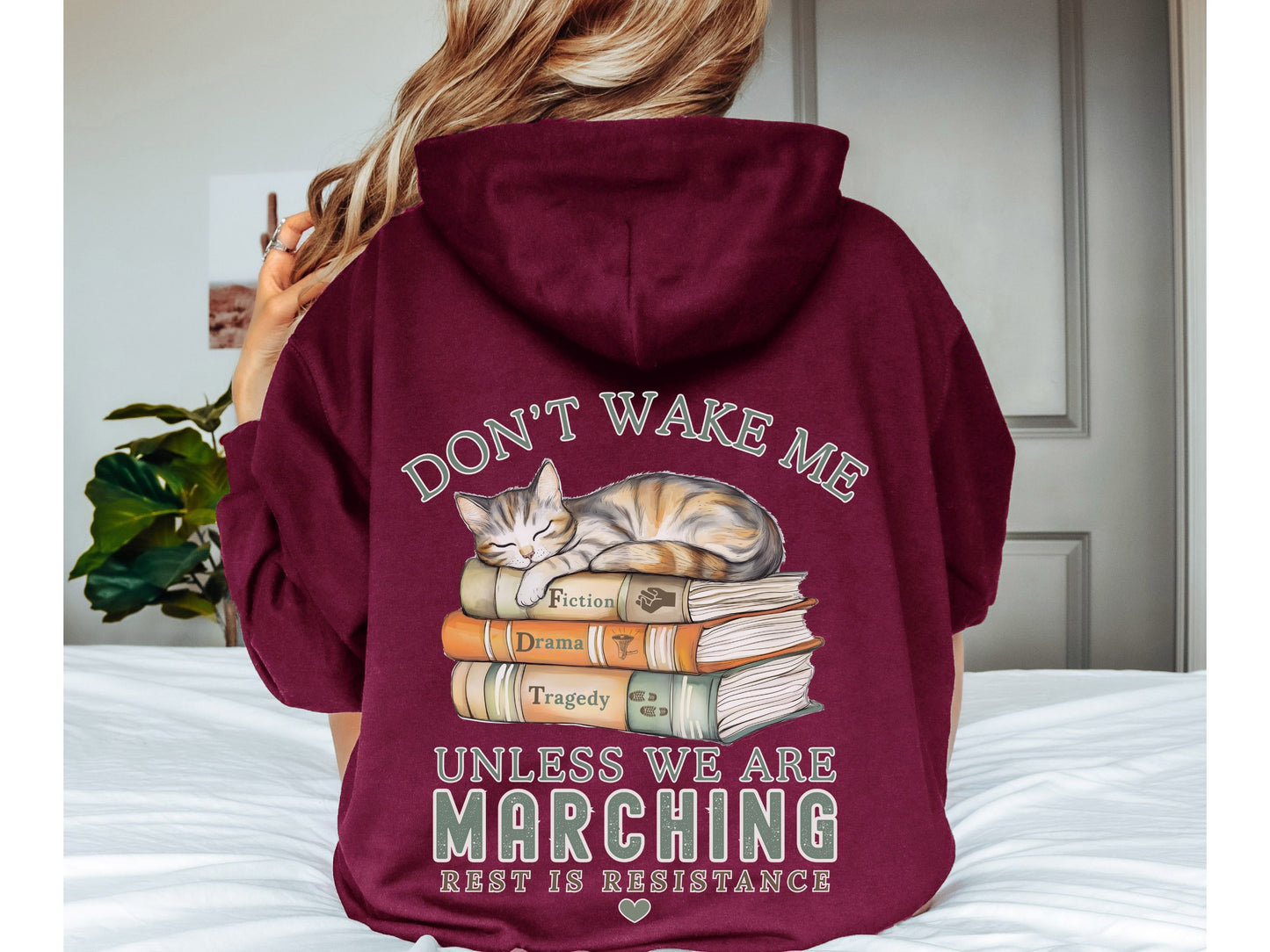Don't Wake Me Subtle Fuck Trump FDT Hooded Sweatshirt