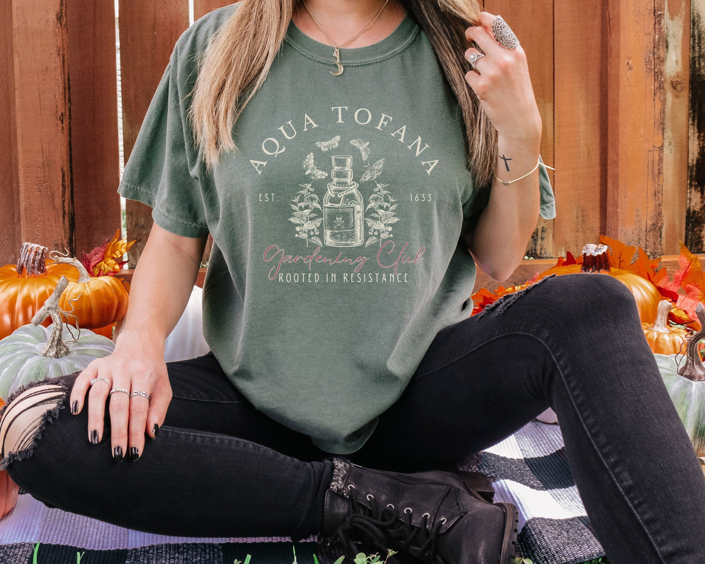 Aqua Tofana Gardening Club Resistance Comfort Colors Shirt