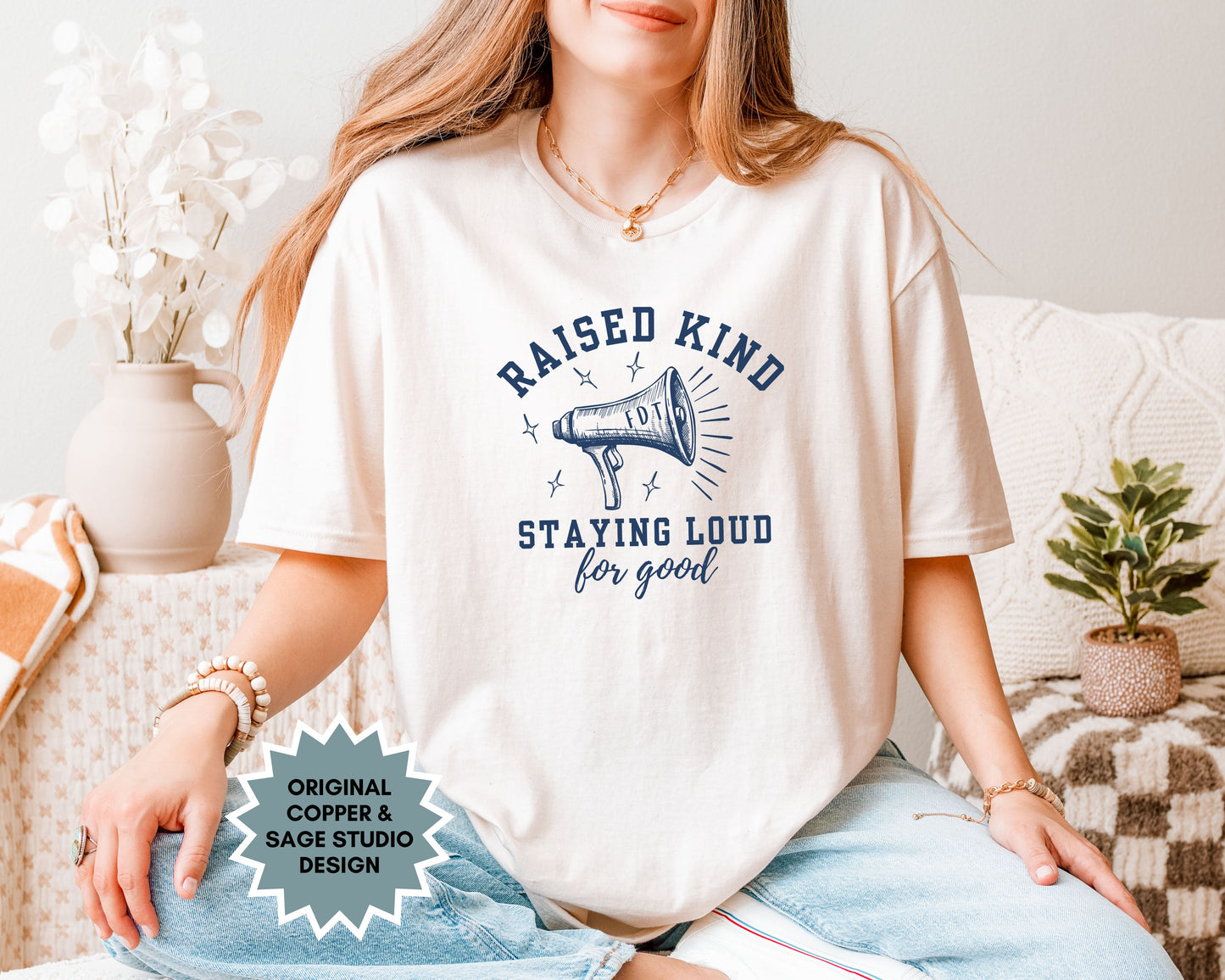 Raised Kind Staying Loud Subtle Fuck Trump FDT Shirt