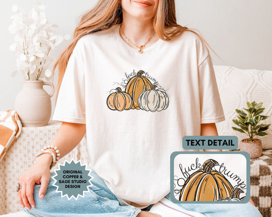 Subtle Fuck Trump Pumpkin Halloween Tee Shirt